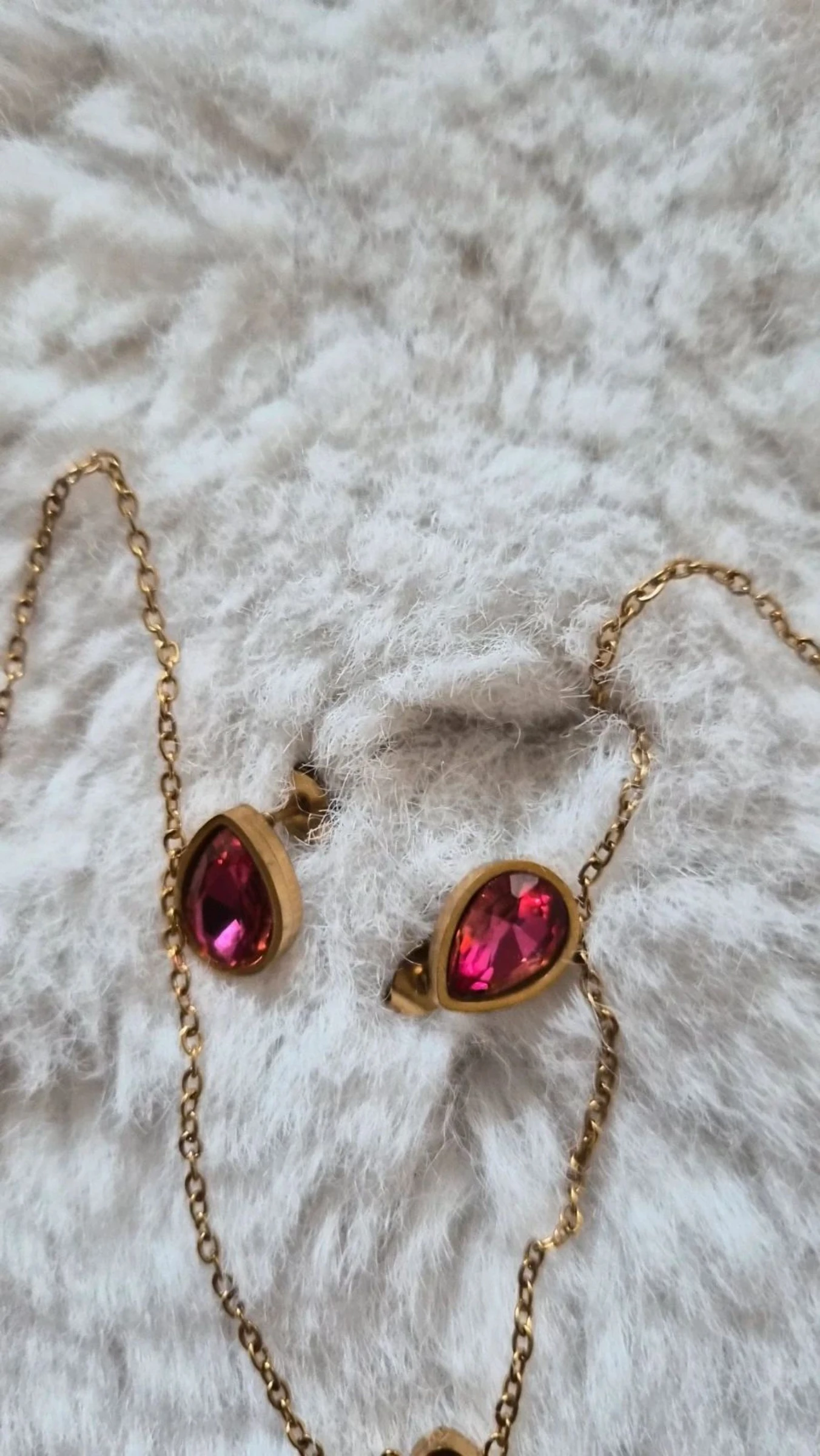 Conjunto de pendientes y collar de acero inoxidable – photo 10
